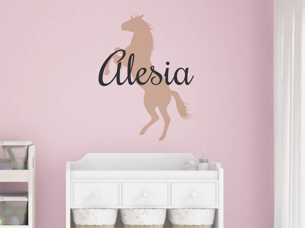 Wandtattoo Alesia mit Pferd