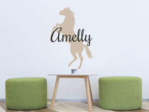 Wandtattoo Amelly mit Pferd