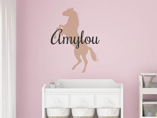 Wandtattoo Amylou mit Pferd