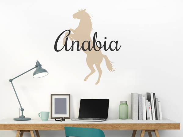 Wandtattoo Anabia mit Pferd