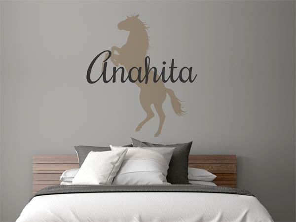 Wandtattoo Anahita mit Pferd