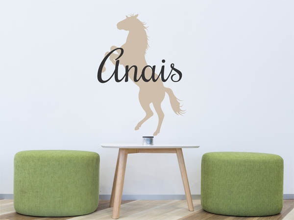 Wandtattoo Anais mit Pferd