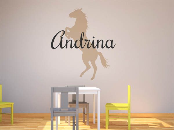 Wandtattoo Andrina mit Pferd