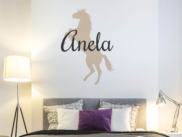 Wandtattoo Anela mit Pferd