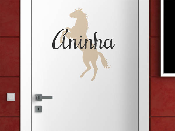 Wandtattoo Aninha mit Pferd
