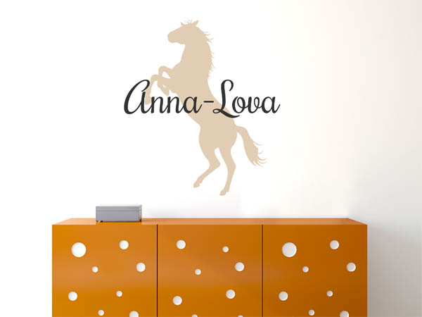 Wandtattoo Anna-Lova mit Pferd