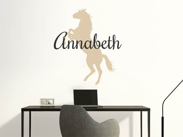 Wandtattoo Annabeth mit Pferd