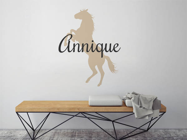 Wandtattoo Annique mit Pferd