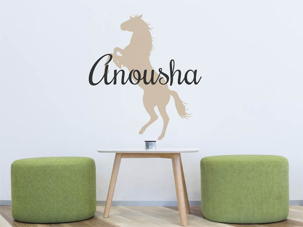 Wandtattoo Anousha mit Pferd