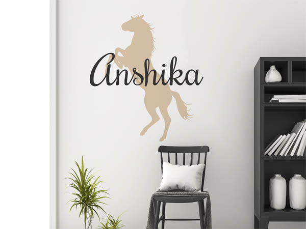 Wandtattoo Anshika mit Pferd