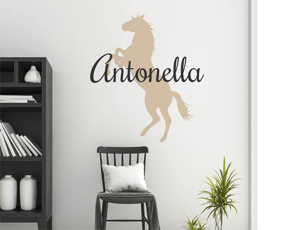 Wandtattoo Antonella mit Pferd