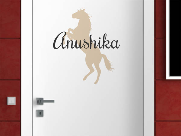 Wandtattoo Anushika mit Pferd