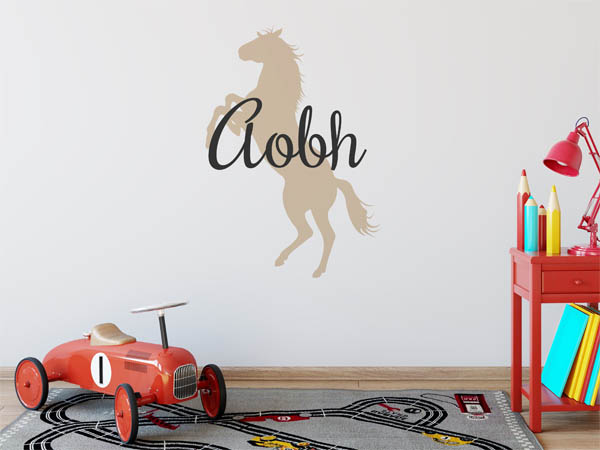 Wandtattoo Aobh mit Pferd