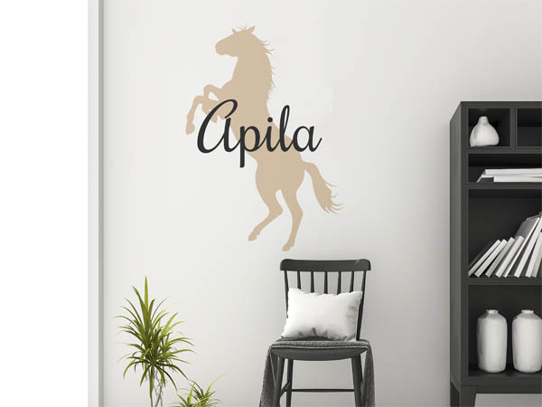 Wandtattoo Apila mit Pferd