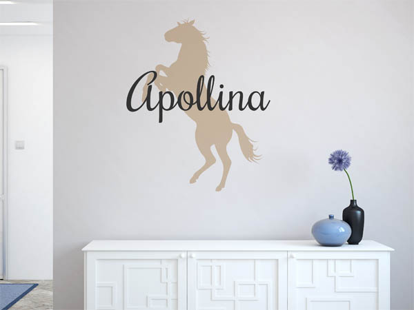 Wandtattoo Apollina mit Pferd