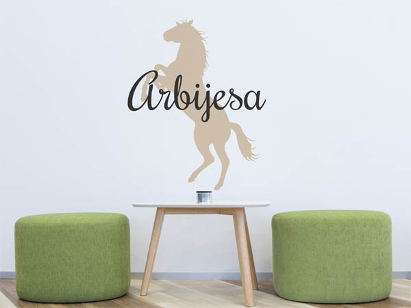Wandtattoo Arbijesa mit Pferd