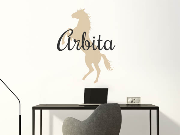 Wandtattoo Arbita mit Pferd
