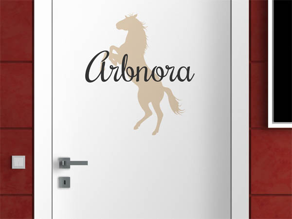 Wandtattoo Arbnora mit Pferd