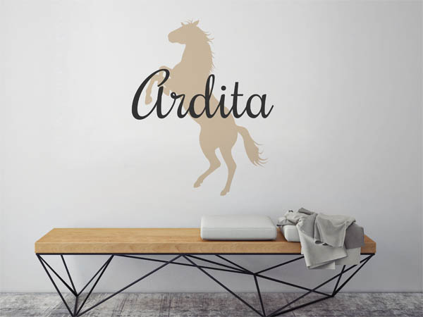 Wandtattoo Ardita mit Pferd