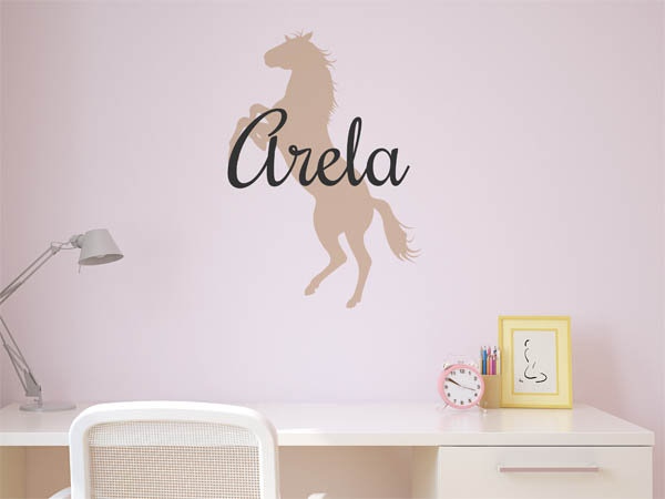Wandtattoo Arela mit Pferd