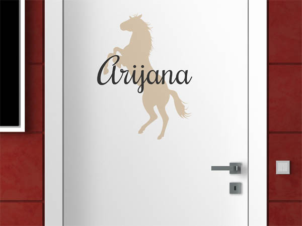 Wandtattoo Arijana mit Pferd