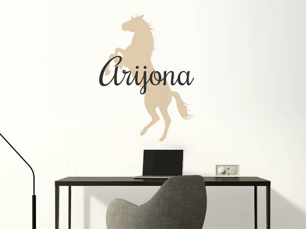 Wandtattoo Arijona mit Pferd