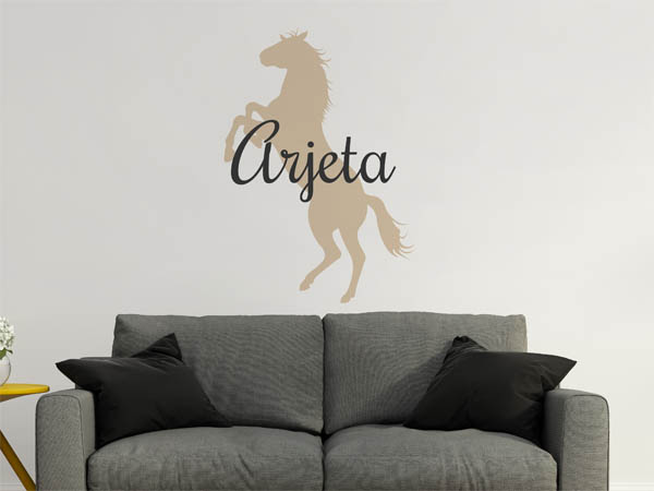 Wandtattoo Arjeta mit Pferd