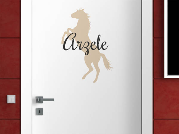 Wandtattoo Arzele mit Pferd