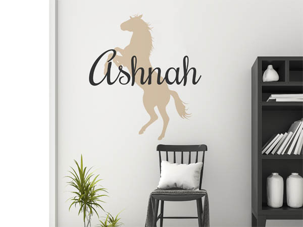 Wandtattoo Ashnah mit Pferd