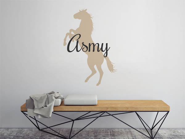Wandtattoo Asmy mit Pferd