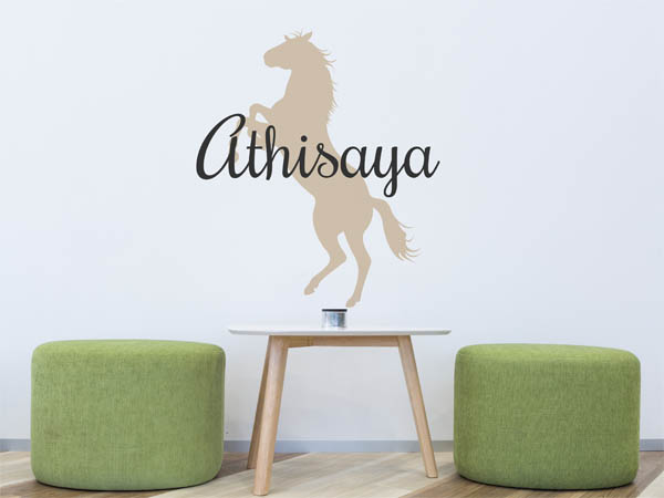 Wandtattoo Athisaya mit Pferd