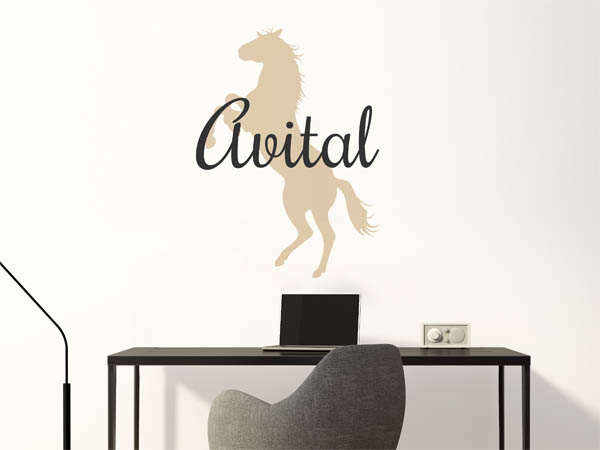 Wandtattoo Avital mit Pferd