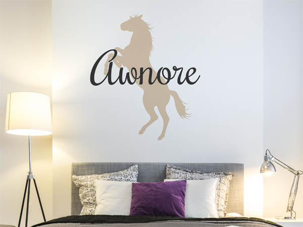 Wandtattoo Awnore mit Pferd