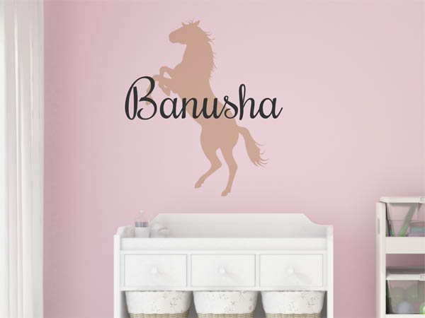 Wandtattoo Banusha mit Pferd