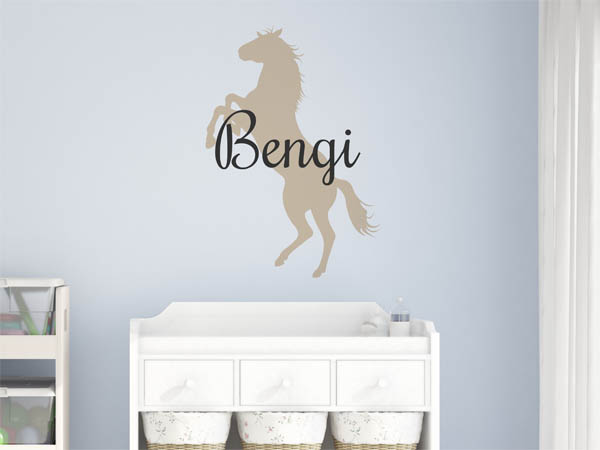 Wandtattoo Bengi mit Pferd