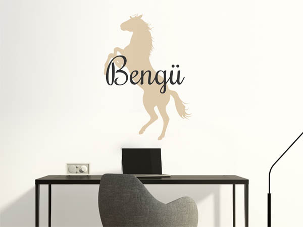 Wandtattoo Bengü mit Pferd