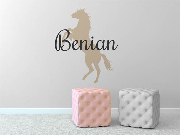 Wandtattoo Benian mit Pferd
