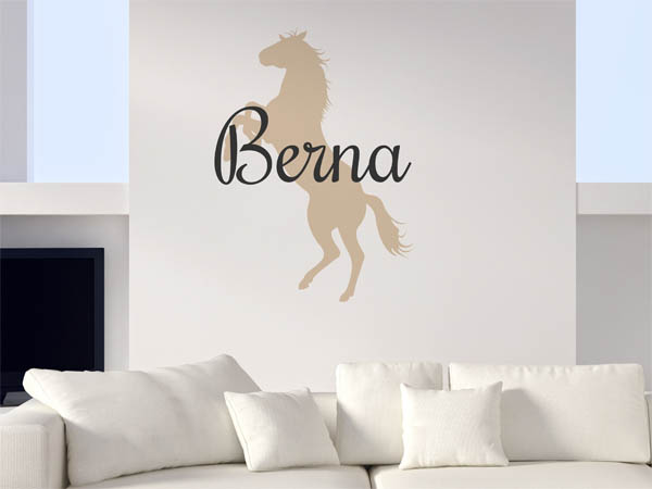 Wandtattoo Berna mit Pferd