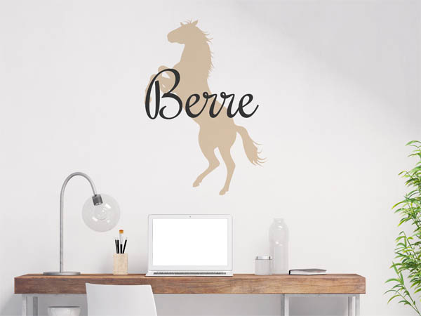 Wandtattoo Berre mit Pferd