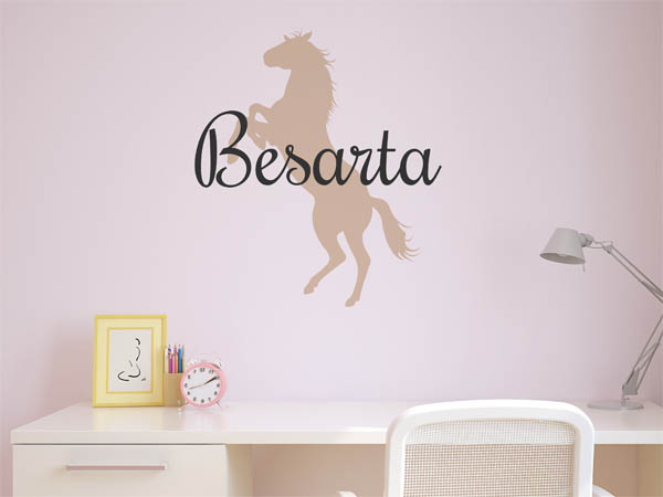 Wandtattoo Besarta mit Pferd