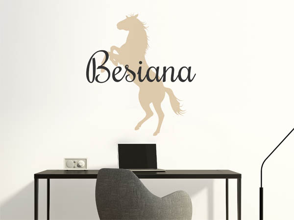 Wandtattoo Besiana mit Pferd
