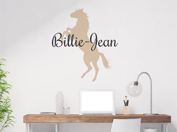 Wandtattoo Billie-Jean mit Pferd
