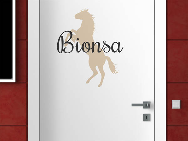 Wandtattoo Bionsa mit Pferd