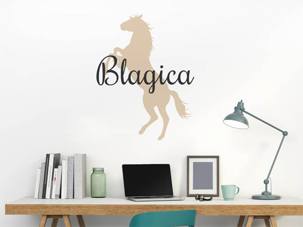 Wandtattoo Blagica mit Pferd