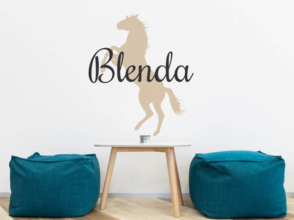 Wandtattoo Blenda mit Pferd