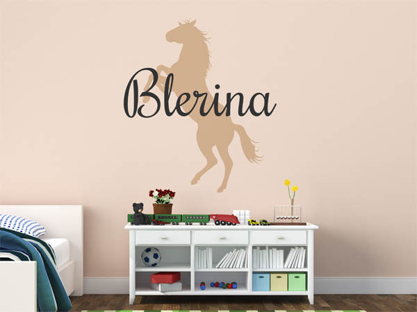 Wandtattoo Blerina mit Pferd