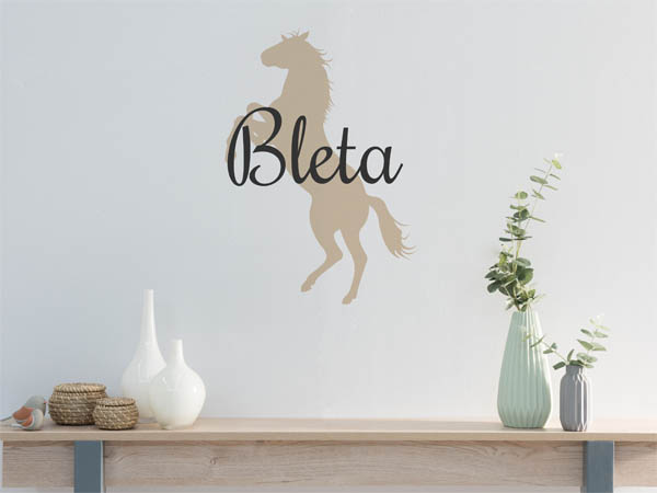 Wandtattoo Bleta mit Pferd