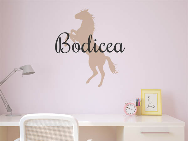 Wandtattoo Bodicea mit Pferd