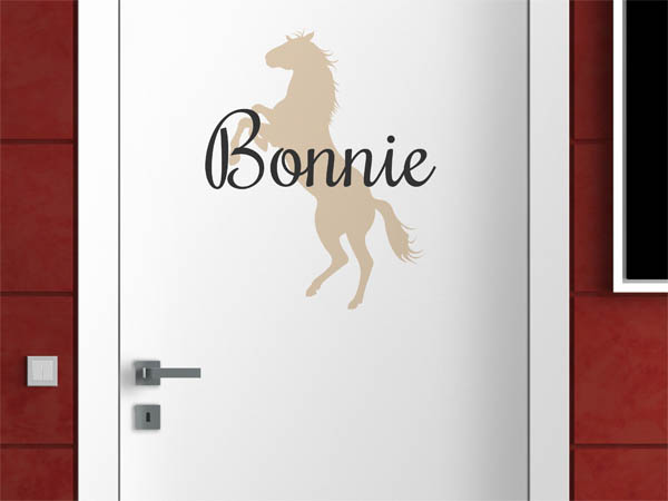 Wandtattoo Bonnie mit Pferd