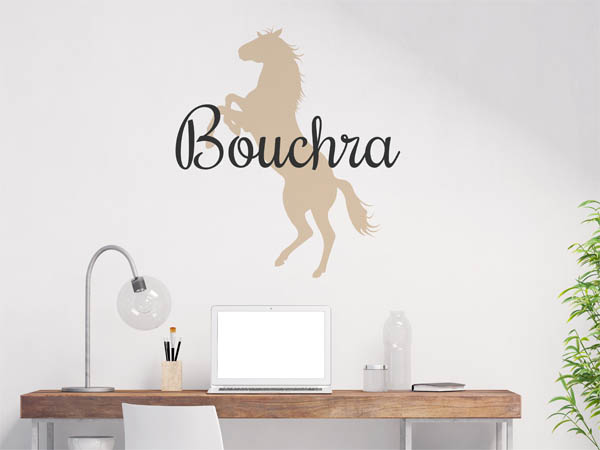 Wandtattoo Bouchra mit Pferd
